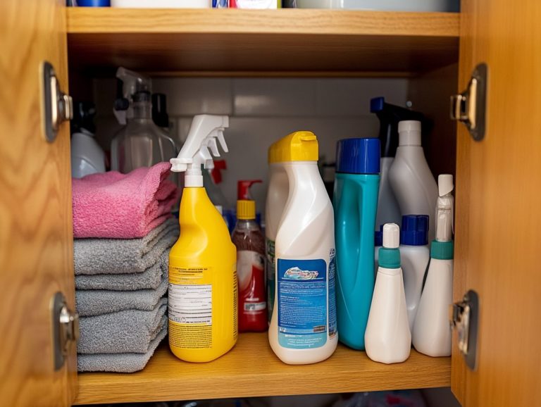 How to Keep Your Cleaning Supplies Neat and Safe