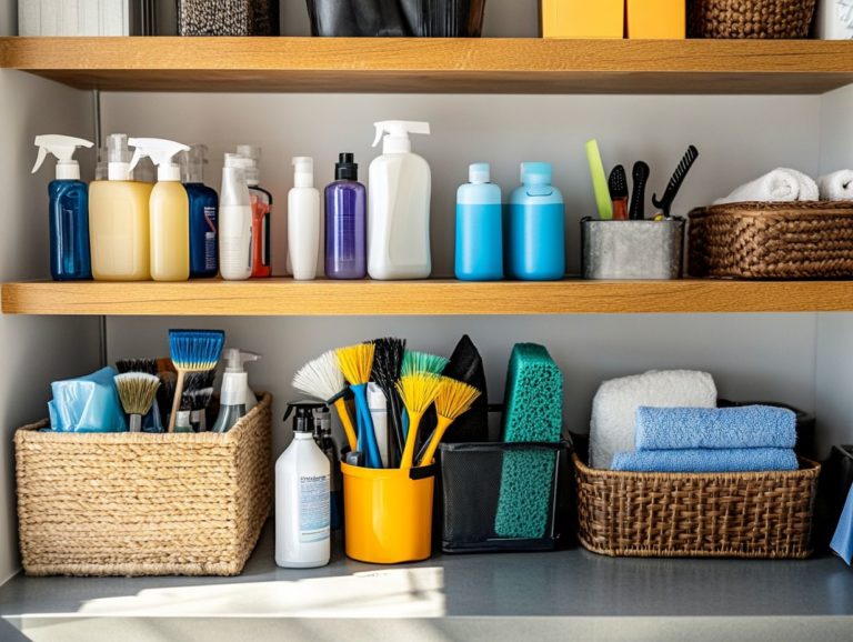 How to Keep Your Cleaning Supplies Organized