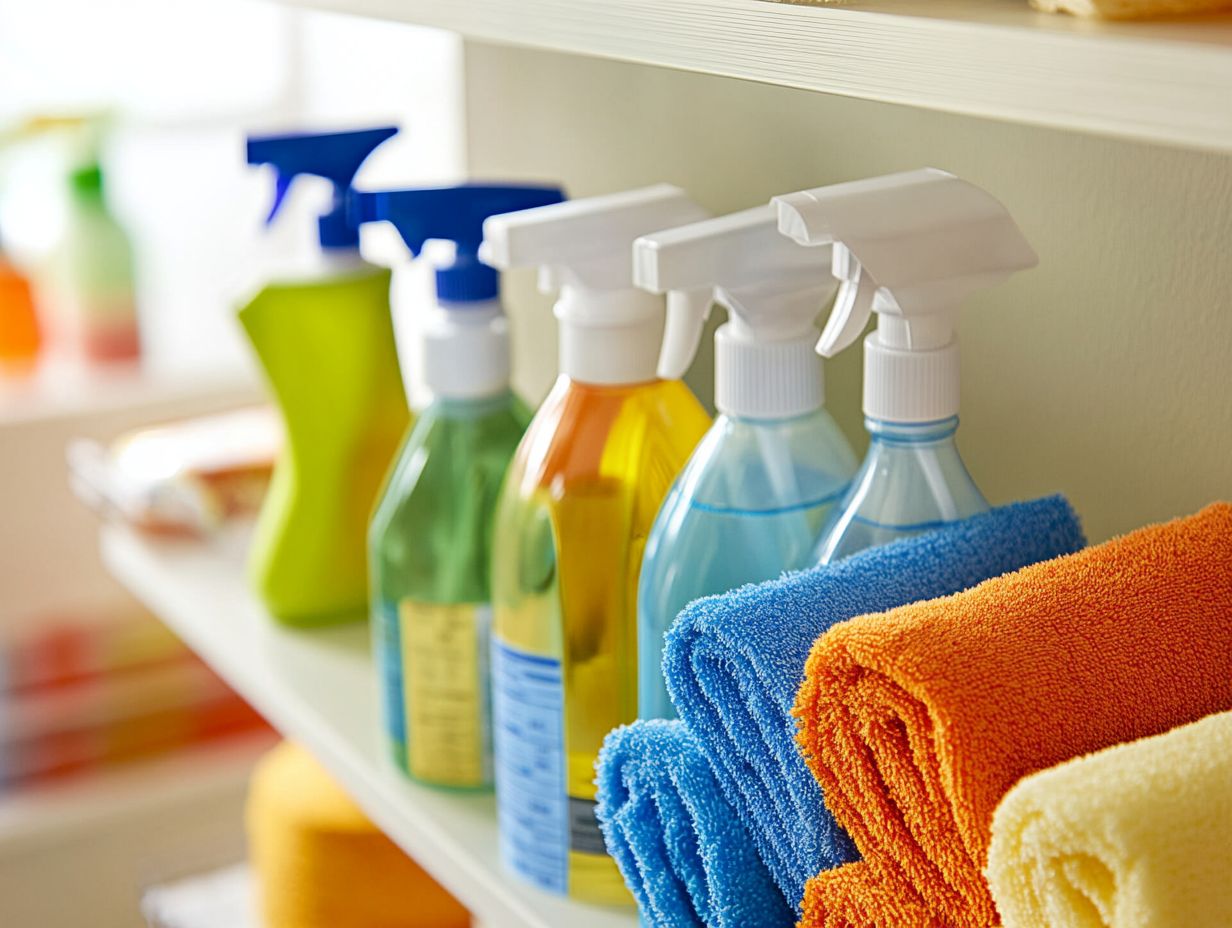 Image illustrating frequently asked questions about cleaning supplies