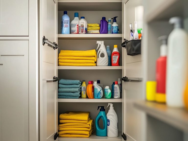 How to Keep Your Cleaning Supplies Safe and Accessible