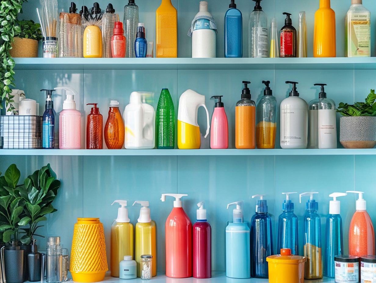 Safety measures for cleaning supplies to keep your home safe and organized.