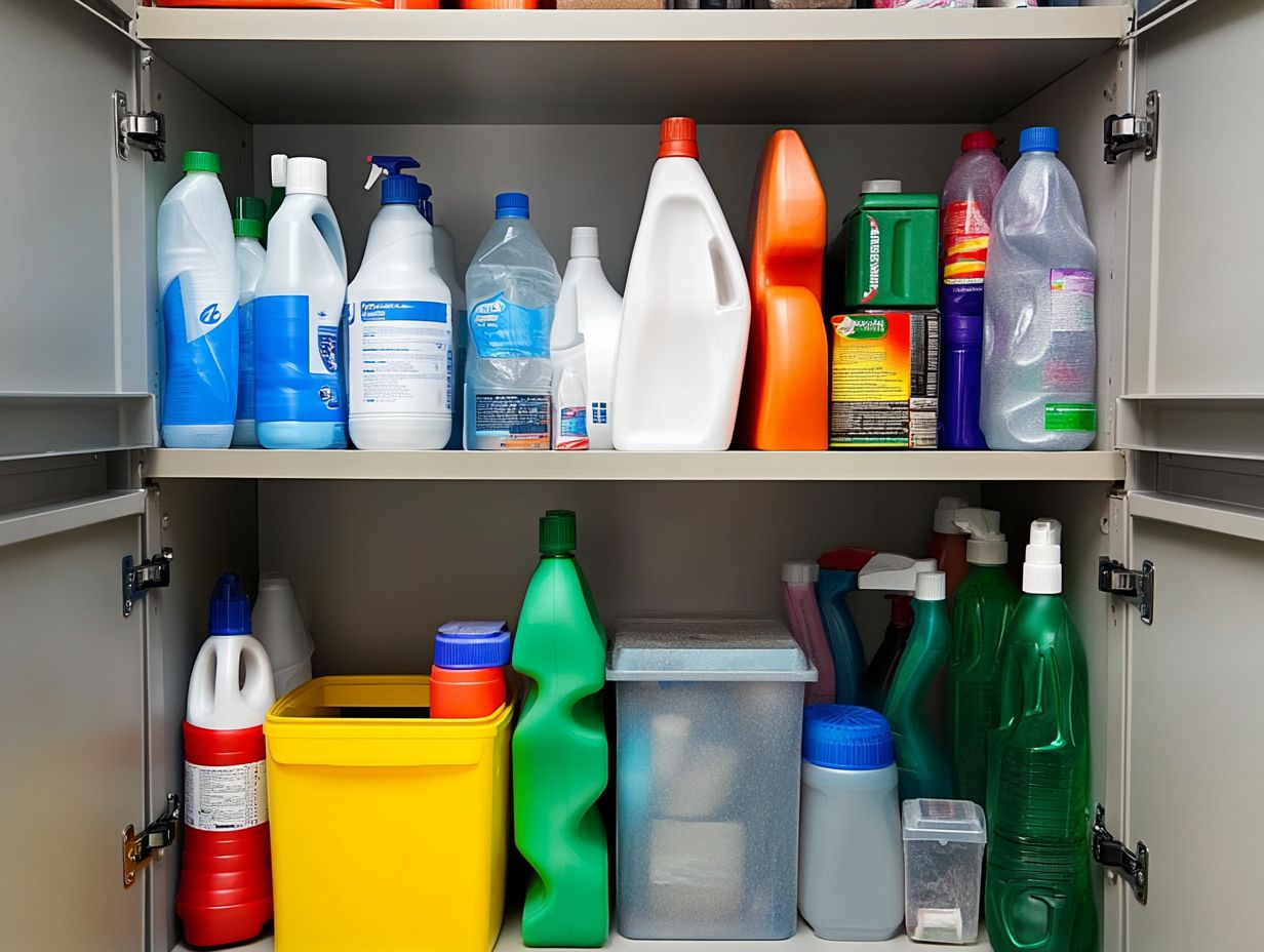 Infographic on Proper Storage of Cleaning Supplies for Safety