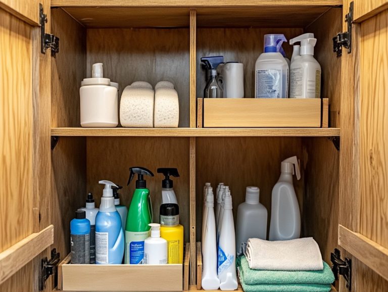 How to Keep Your Cleaning Supplies Safe and Tidy