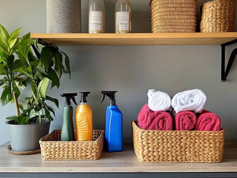 How to Keep Your Cleaning Supplies Safe and Tidy