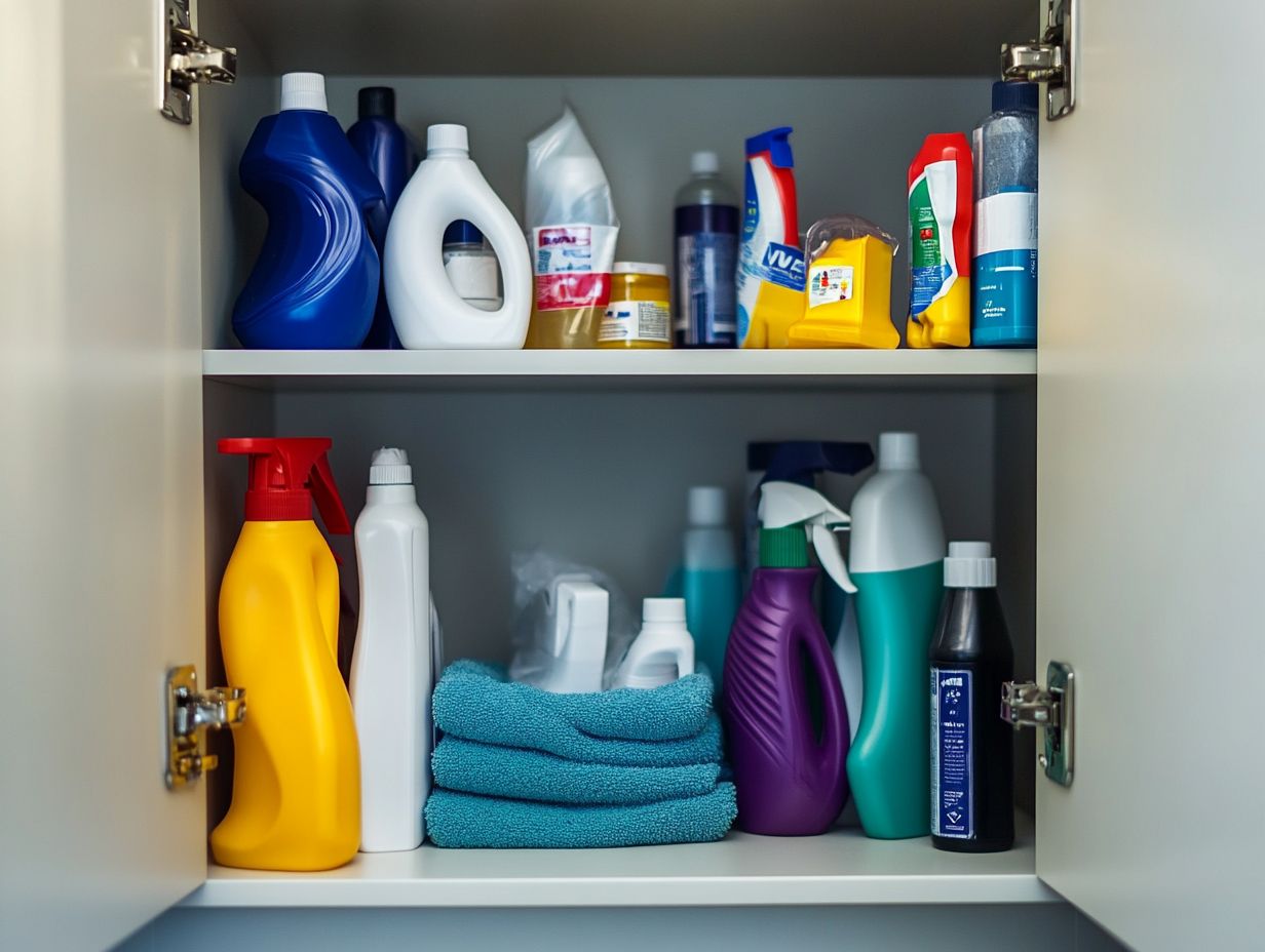 Children learning about cleaning supplies safety