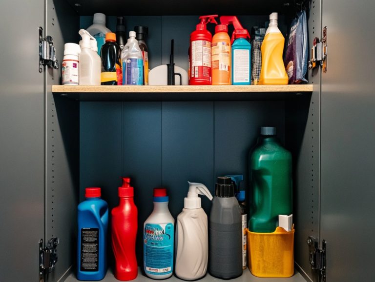 How to Keep Your Cleaning Supplies Secure