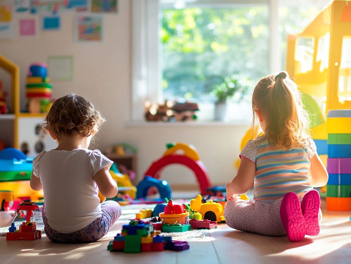 Children happily participating in cleaning tasks at home.