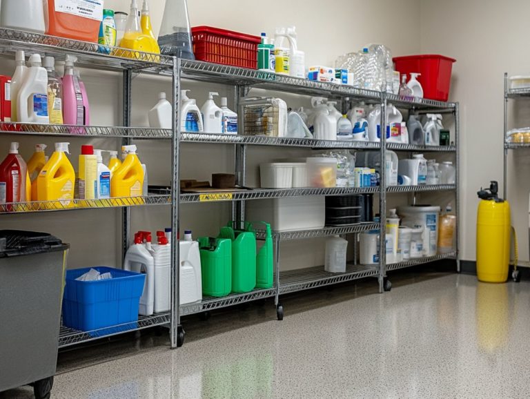 How to Maintain a Safe Cleaning Supply Area