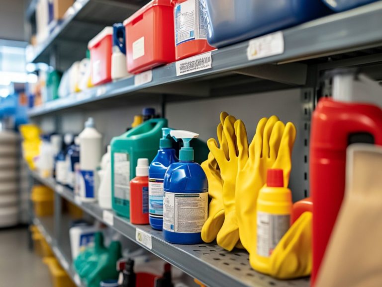 How to Maintain a Safe Cleaning Supply Area