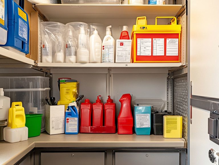 How to Maintain a Safe Cleaning Supply Area