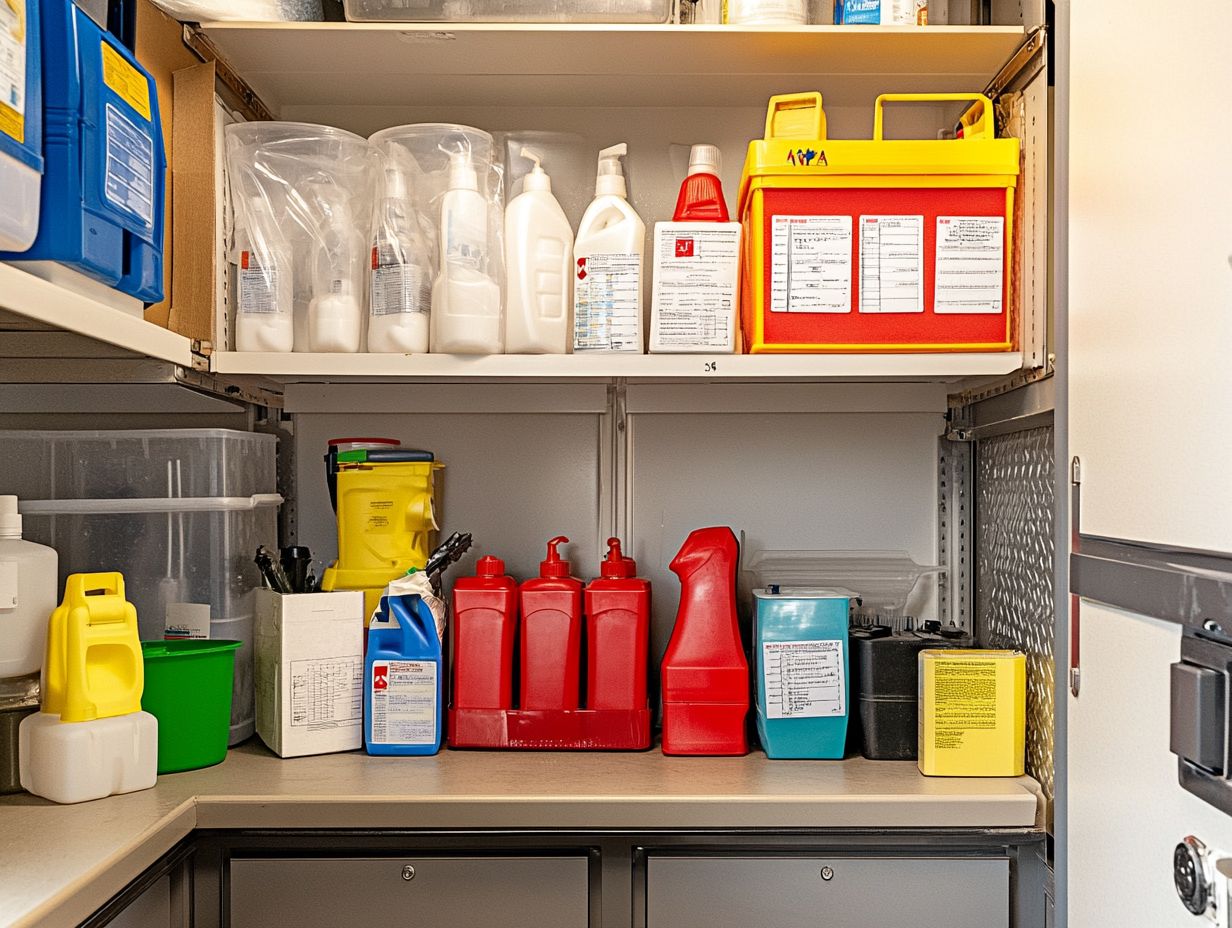 Visual Guide to Key Takeaways for Safe Cleaning Supply Storage