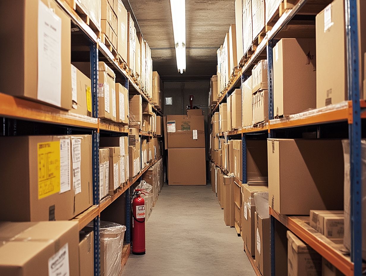 Visual guide to important safety regulations and best practices in self-storage