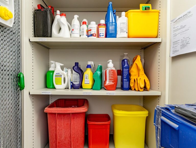 How to Maintain a Safe Storage Area for Cleaners