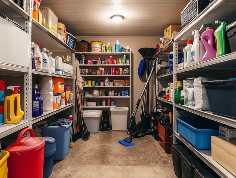 How to Maintain an Effective Cleaning Storage Area