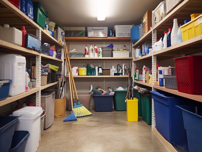 How to Maintain Your Cleaning Storage with Ease