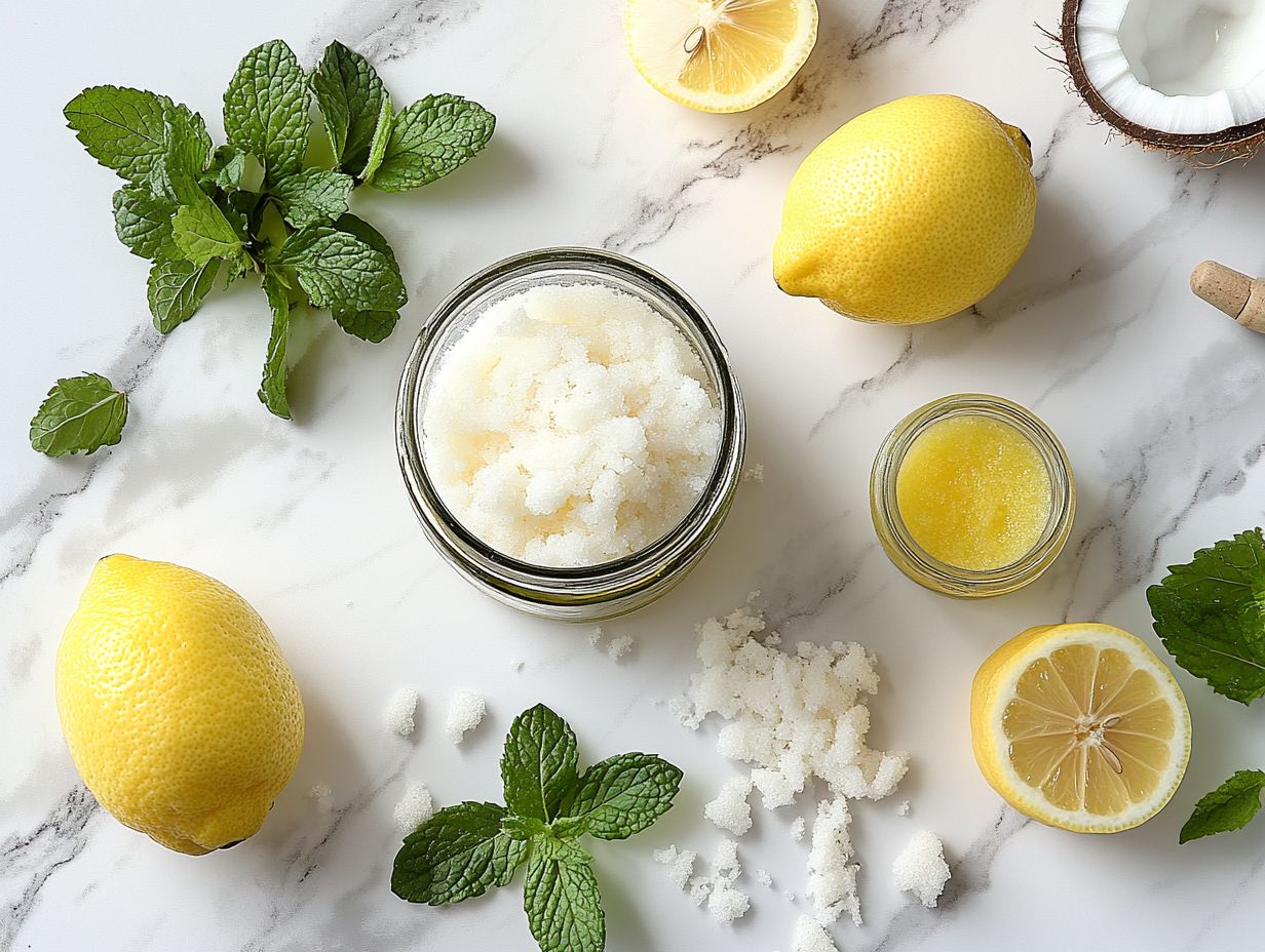 Step-by-step guide to using homemade cleaning scrubs effectively.