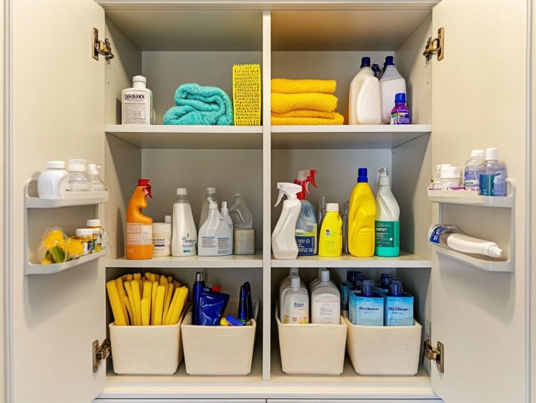 How to Organize Cleaning Supplies for Efficiency