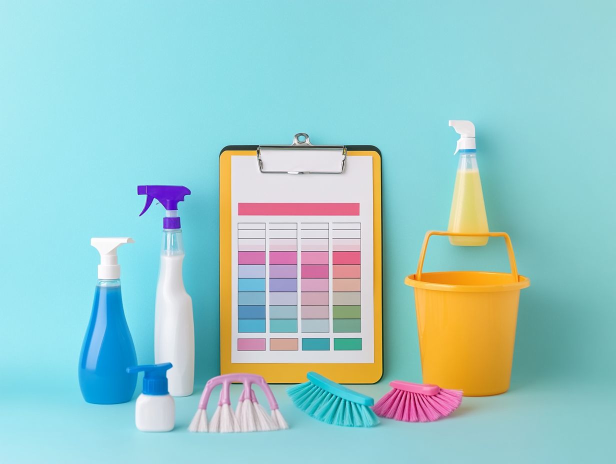 What is the importance of organizing a cleaning schedule?