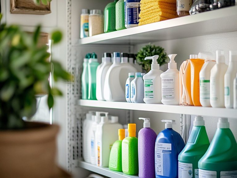 How to Organize Your Cleaning Supply Area