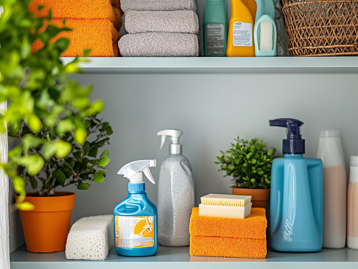 Visual guide on organizing your cleaning supplies efficiently