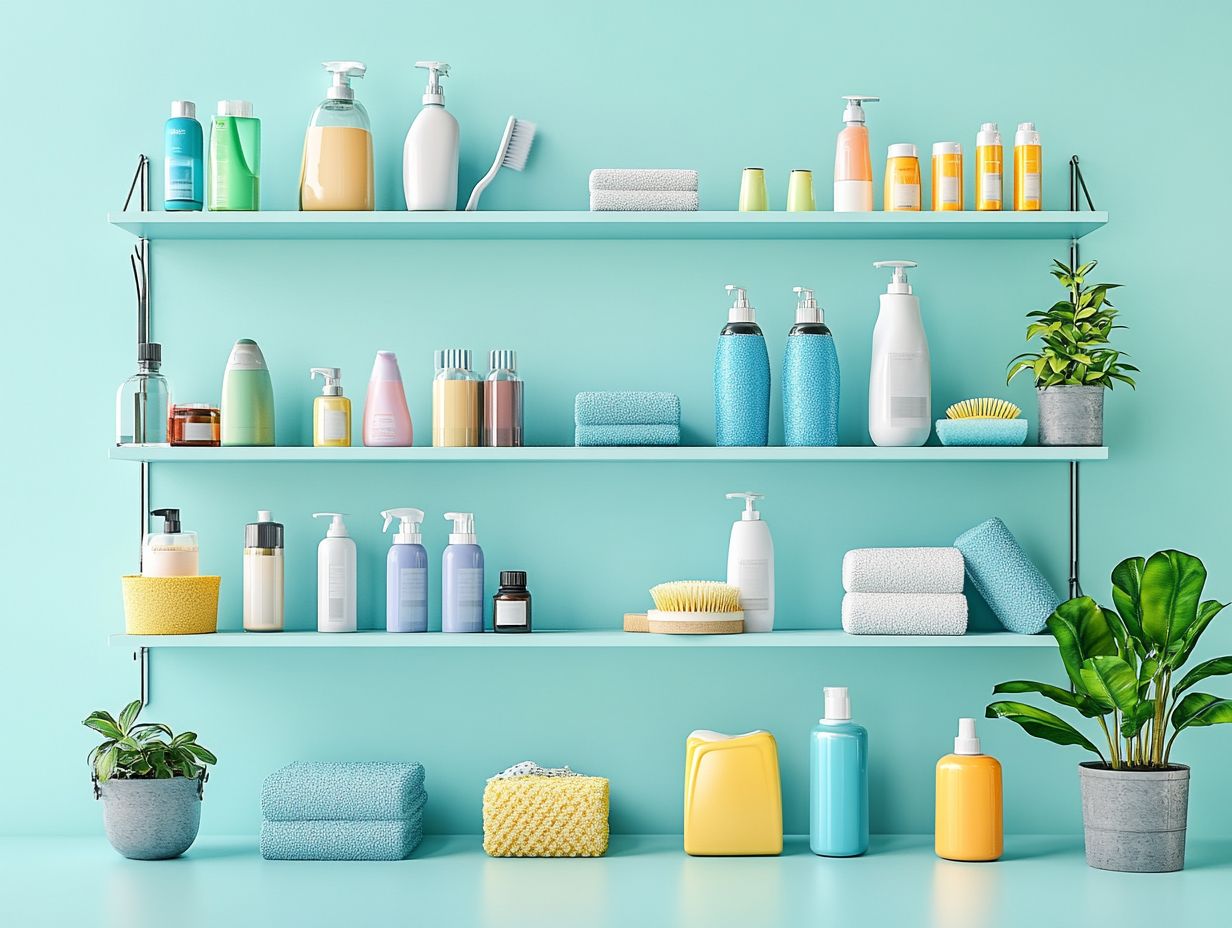 Infographic of Frequently Asked Questions about Organizing Cleaning Supplies