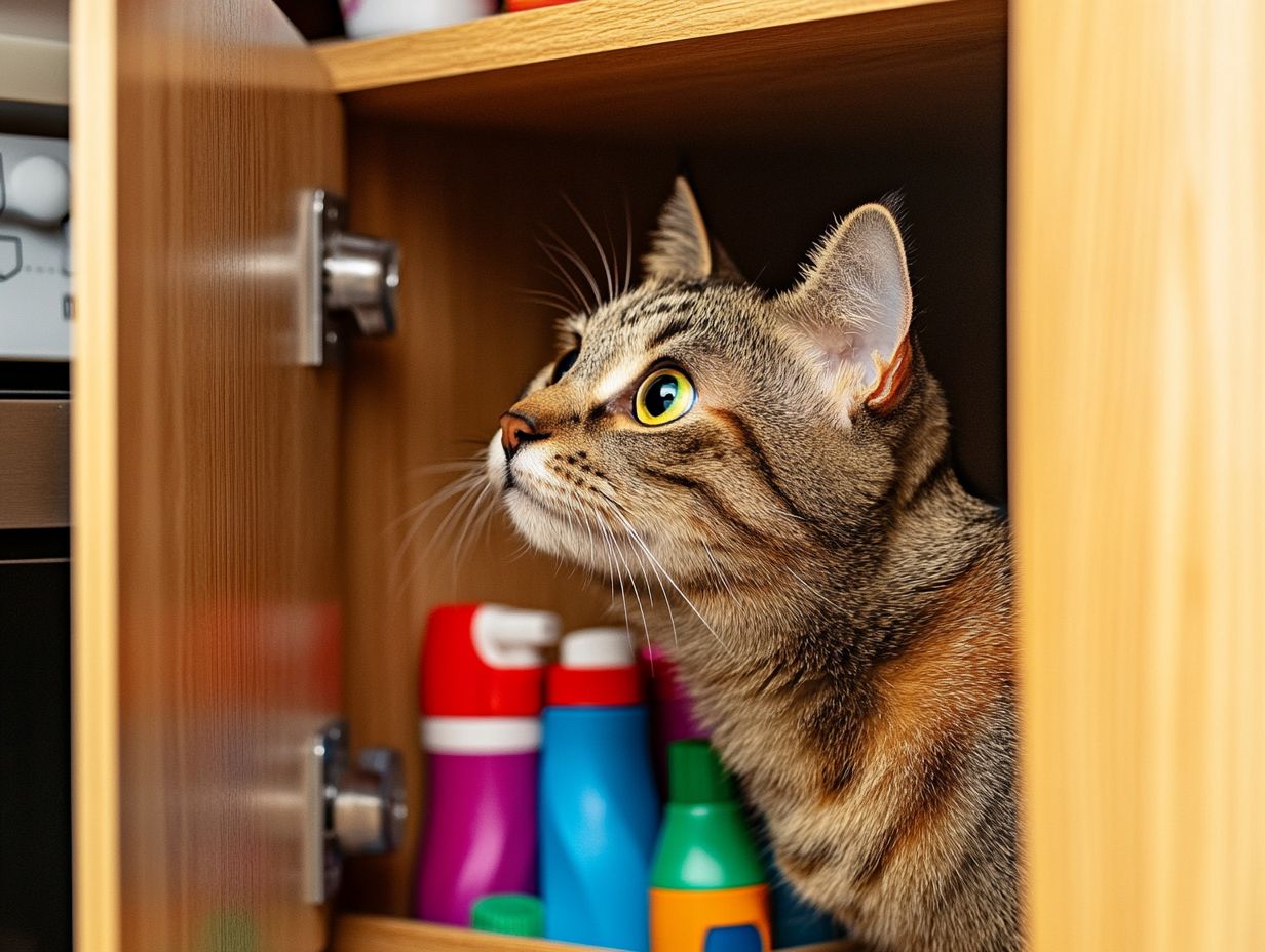 A safe space for pets during cleaning with pet gates and crates