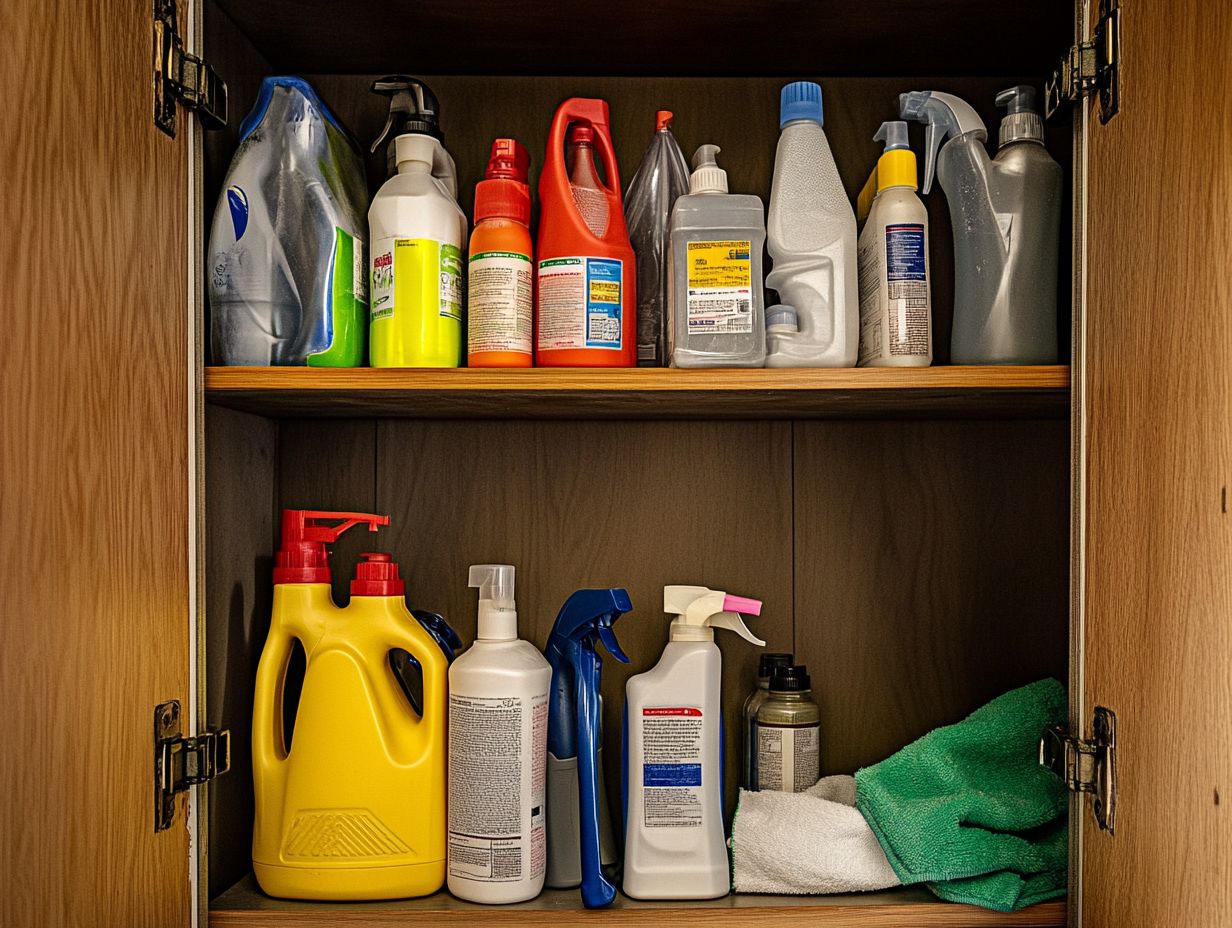 Sturdy containers for storing cleaning supplies effectively