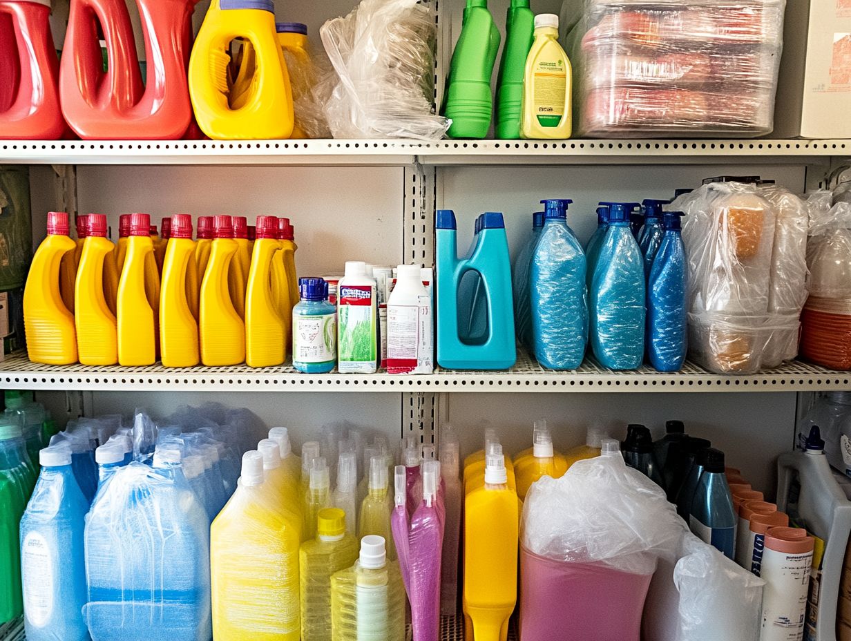 Image showing methods to protect cleaning supplies from spoilage