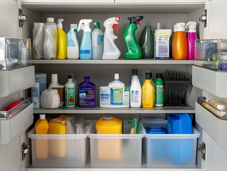 How to Safely Handle and Store Cleaners