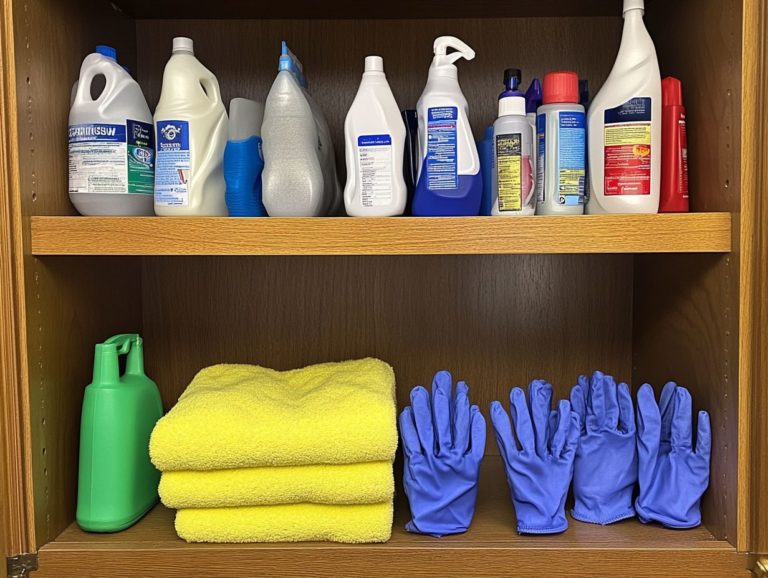 How to Safely Keep Your Cleaning Supplies