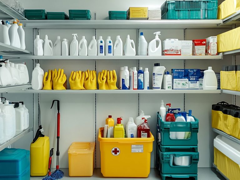 How to Safely Manage Your Cleaning Supply Area