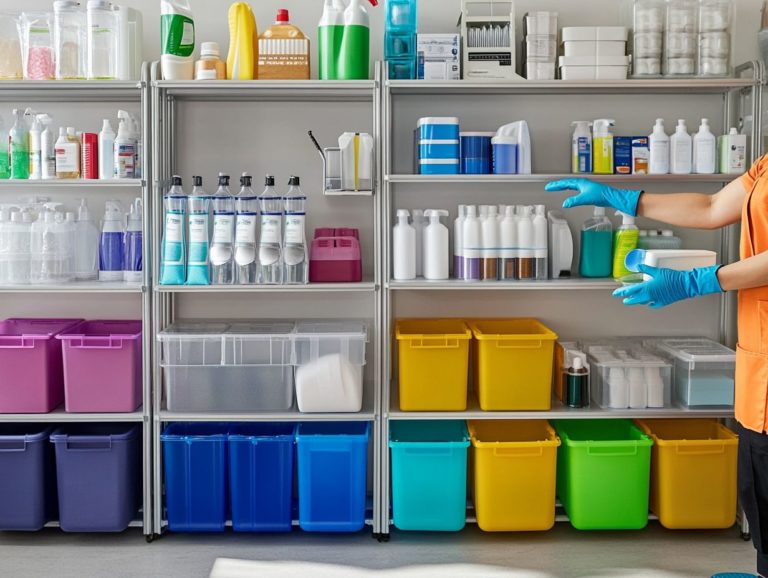 How to Safely Organize Your Cleaning Space