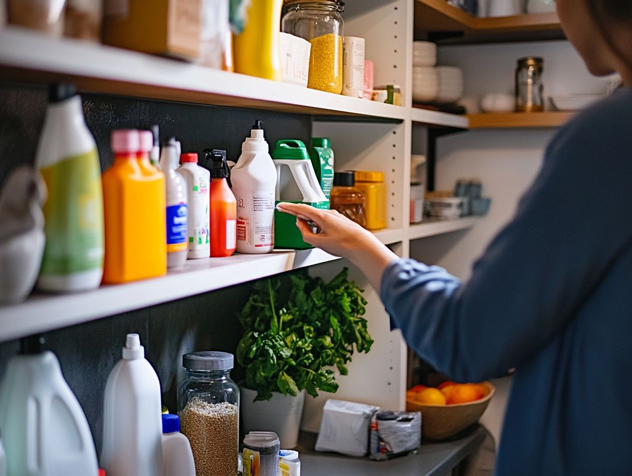 Image illustrating key takeaways about rotating cleaning supplies.