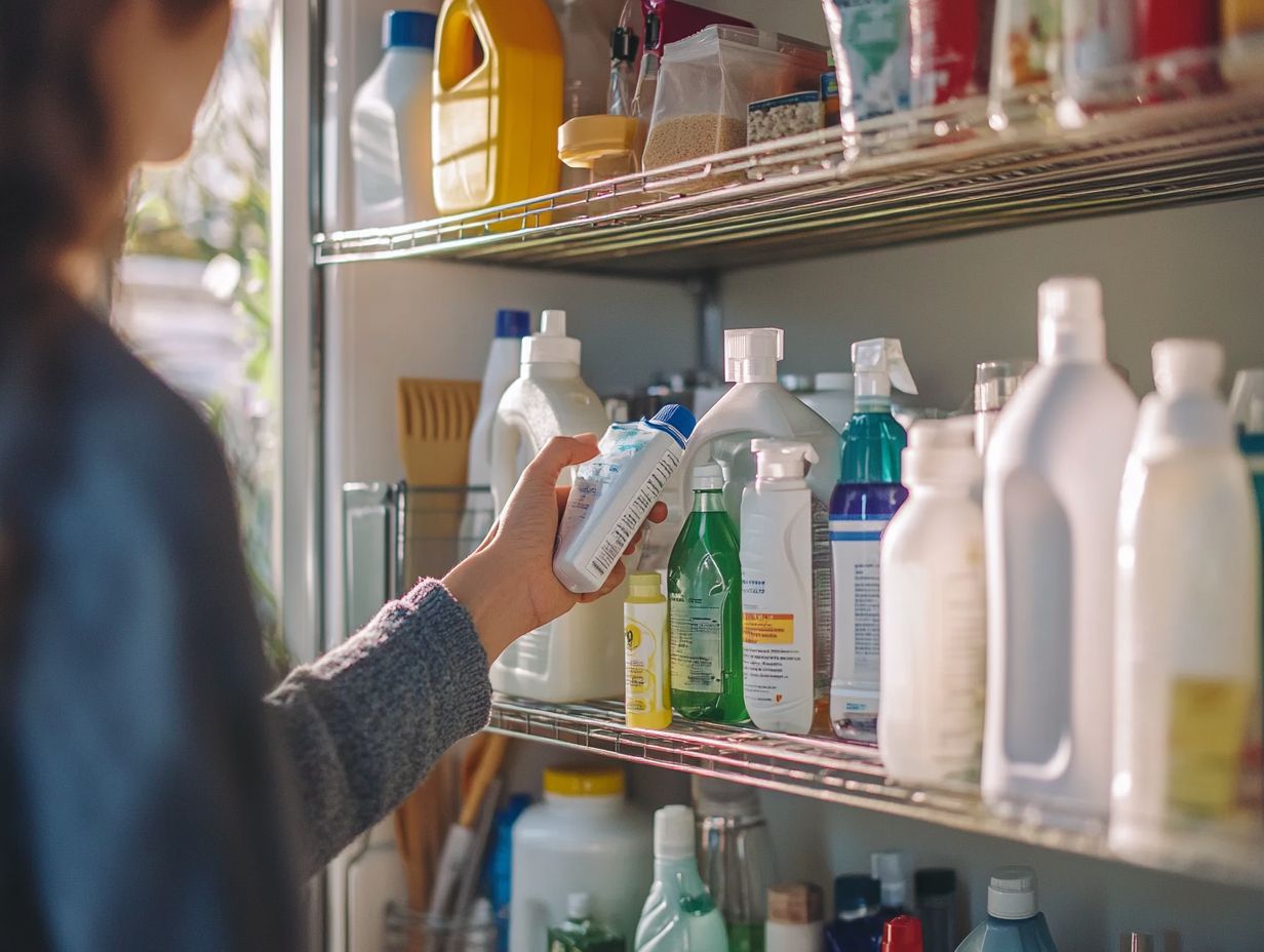 An organized collection of dish soaps for effective cleaning