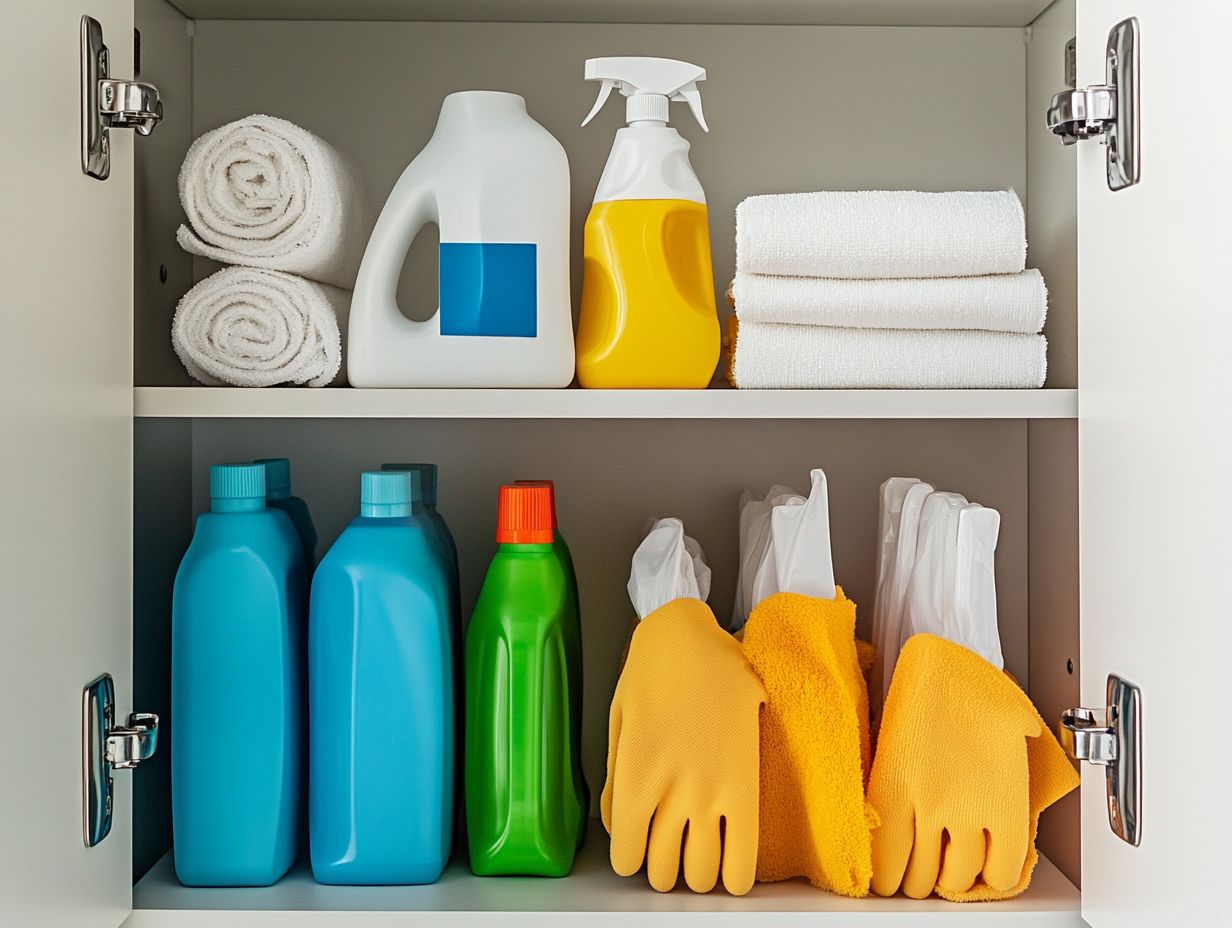 Safety tips for storing and handling cleaners