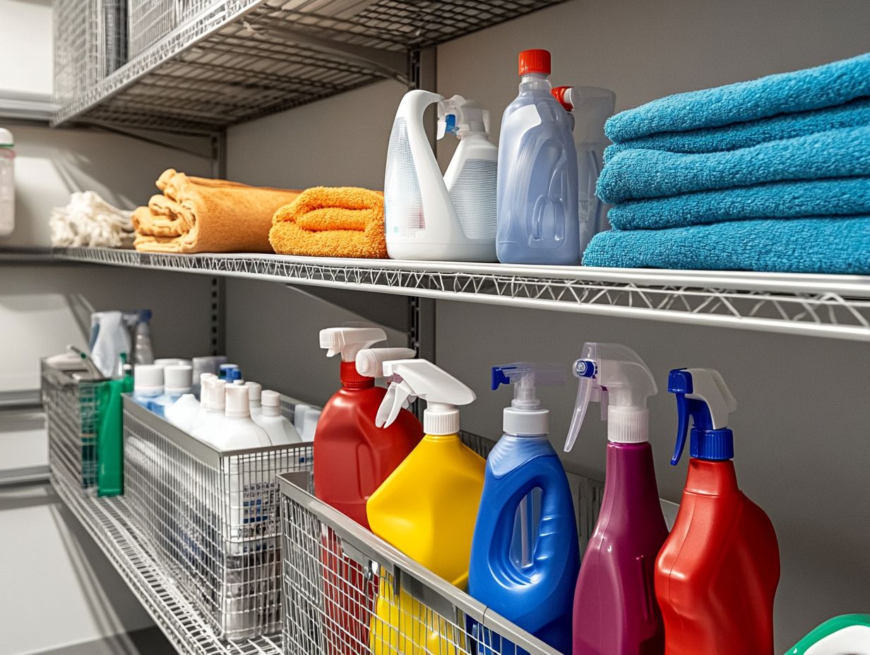 A guide for safely disposing of old or unused cleaning supplies