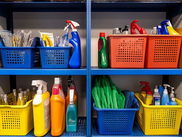 How to Safely Store and Organize Your Cleaning Supplies