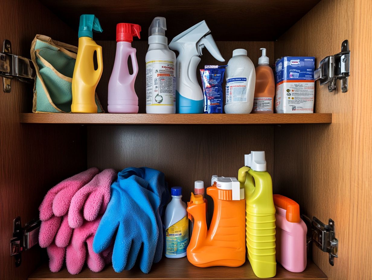 Frequently Asked Questions about cleaning supplies storage