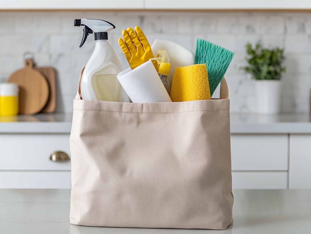 What are the Recommended Storage Containers for Cleaning Supplies?