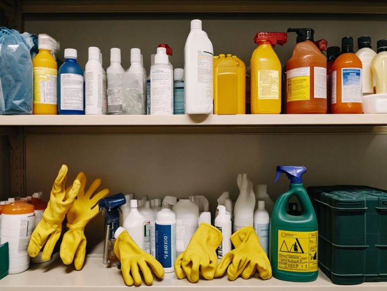 How to Store and Handle Cleaning Chemicals