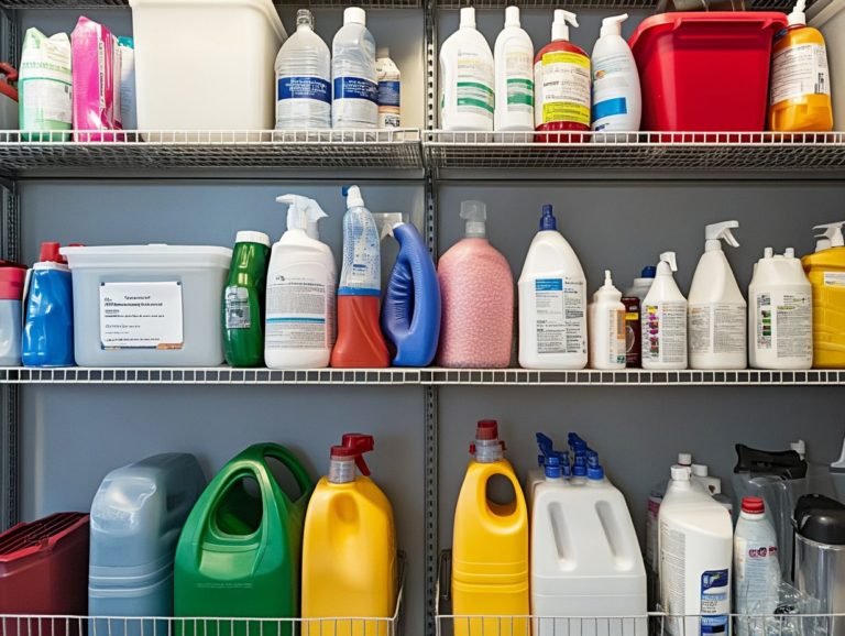 How to Store Cleaners for Long-Term Effectiveness