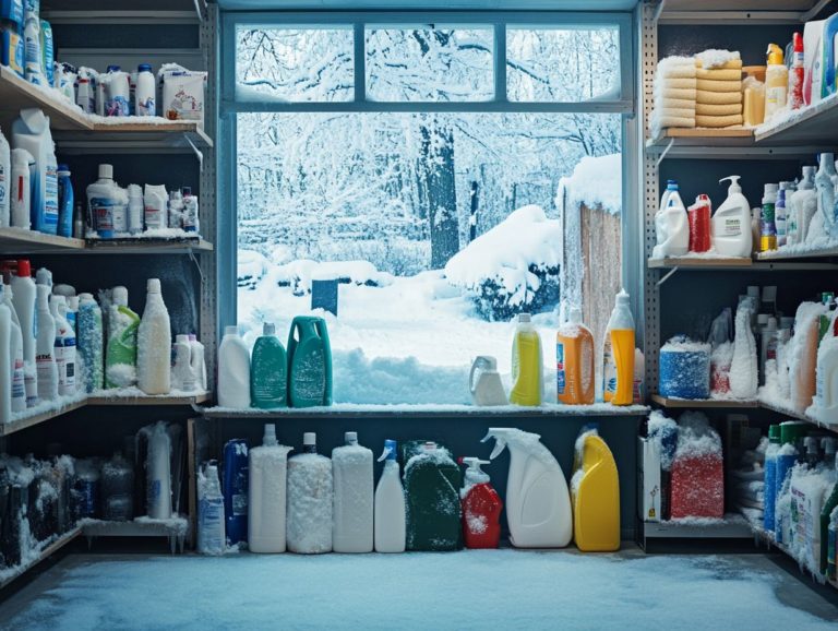 How to Store Cleaners for Winter