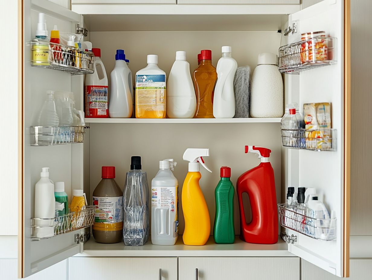 A safe home: Storing cleaners out of reach