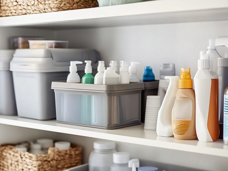 How to Store Cleaners without Risk