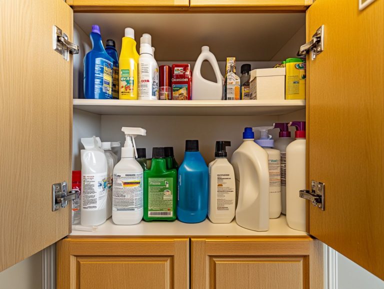 How to Store Cleaning Products for Best Safety