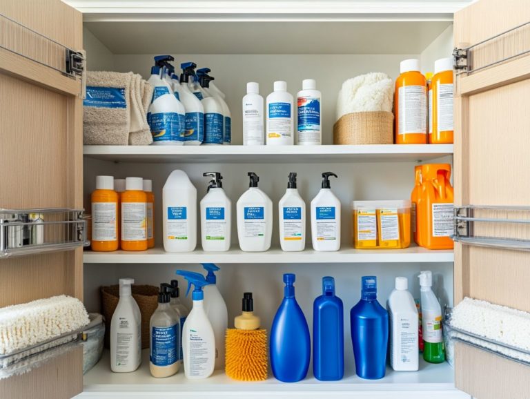 How to Store Cleaning Products to Maximize Space