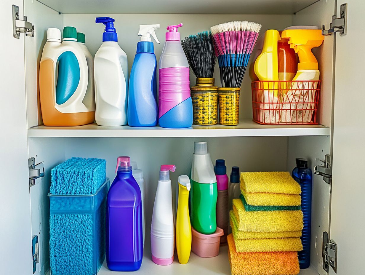 Organized Cleaning Supply Storage