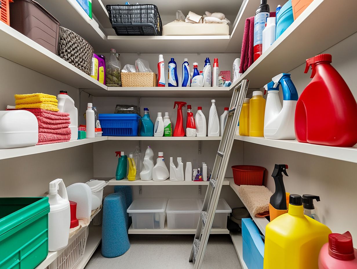 Image illustrating frequently asked questions about cleaning supplies.