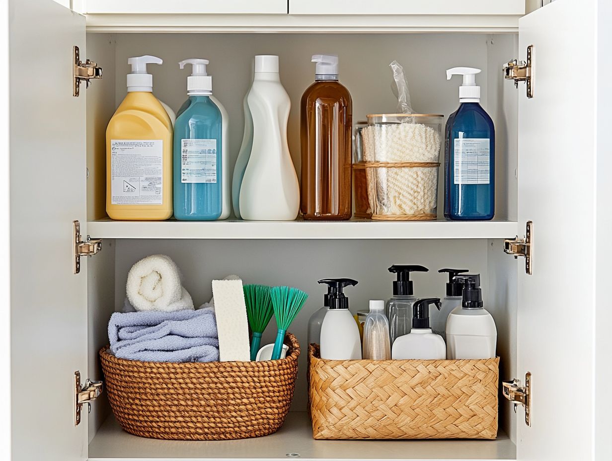 What Are Some Tips for Maintaining an Organized Cleaning Supply Storage?