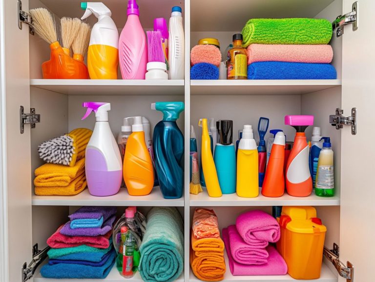 How to Store Cleaning Supplies for Quick Use